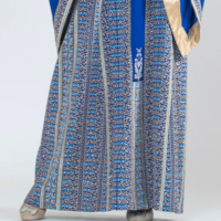 Robe Abaya Thobe pour femmes, élégante, style moyen-oriental, vêtement modeste, en viscose, avec perles, coupe ample, longueur cheville, col.