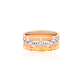 Anillo de oro rosa de 18 quilates para hombre, peso 6.660 gramos, joyería esencial para hombre para comercio internacional y grandes revendedores. - Product Image 1