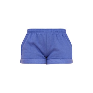 Shorts décontractés d'été pour femmes, respirants, de haute qualité, en tissu éponge uni, avec ourlet plié, écologiques, séchage rapide, polyester/coton, taille élastique - Product Image 1