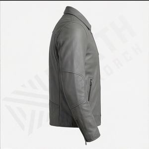 Veste de moto en cuir véritable pour homme de qualité supérieure, nouvelle arrivée, vestes de moto d'hiver, protections amovibles, personnalisables - Product Image 3