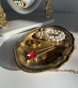 High Quality Dishwasher safe Metal Brass Hammered <b>Snack</b> <b>Tray</b> Modern Rectangular Platter with Gold Finish for home use - Product Image 3