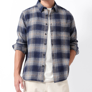 Chemise en flanelle 100 % coton respirante à manches longues, motif écossais teint en fil, style décontracté pour homme, collection printemps, vente en gros - Product Image 6