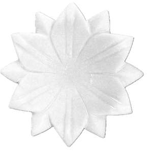 White Marble Lotus Bowl Decorative Scallop Marble Plate for Table Fruit Bowl <b>Ring</b> <b>Dish</b> Jewelry Holder Floral Vintage Marble - Product Image 1