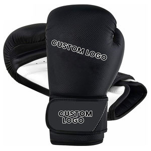 Guantes de Boxeo Negros y Morados de PU con Cierre de Velcro para Adultos, Equipo de Entrenamiento de 10 Onzas - Product Image 6