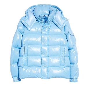 Blouson matelassé d'hiver 2026 pour homme, coupe-vent épais en polyester/nylon avec empiècements sur le devant - Style urbain tendance - Product Image 1