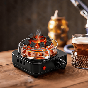 Bruciatore Elettrico a Carbone da 500W per Narghilè, Riscaldamento Rapido, 5 Livelli di Temperatura, Termostato di Sicurezza, Bobina in Acciaio Inossidabile, Grande Chicha - Product Image 1