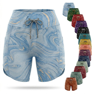 Shorts de sport pour femmes, design par sublimation de haute qualité, sans couture, extensibles, compressifs, vêtements de sport personnalisés - Product Image 1