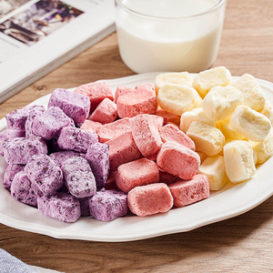 Snacks de yaourt lyophilisé de haute qualité avec vrais fruits, friandises probiotiques croustillantes, usine OEM du Vietnam - Product Image 1