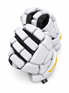 Gants de lacrosse blancs de qualité supérieure IBERIA pour hommes, vente en gros |   Gants de lacrosse rembourrés et protecteurs |   Gants d'équipe personnalisés - Product Image 4