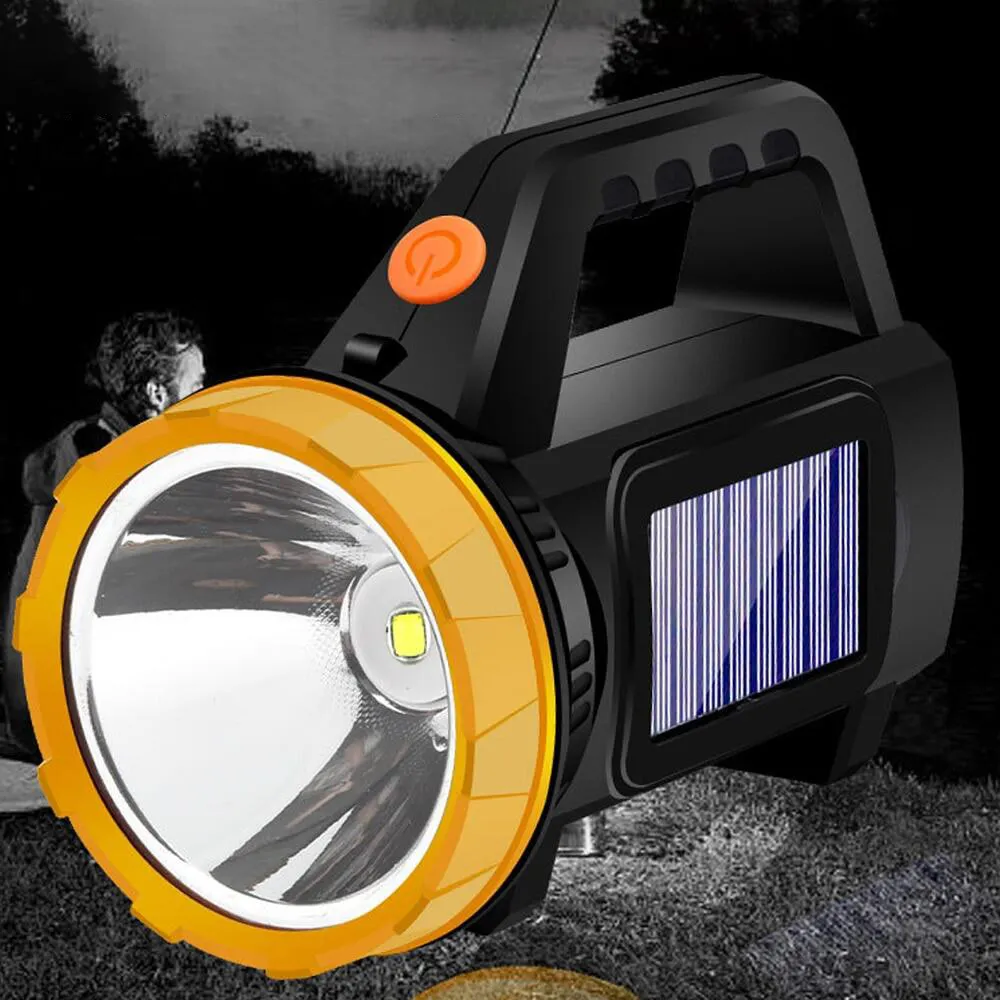 Portable High Power IPX6 Waterproof Small USB Rechargeable LED Solar Tent Camping Light Lamp Lantern For Outdoor With Side COB