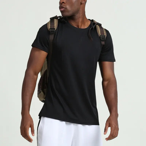 T-shirt ample et court pour homme en coton 100% respirant et à séchage rapide, écologique, avec tissu en toile, idéal pour l'été - Product Image 4