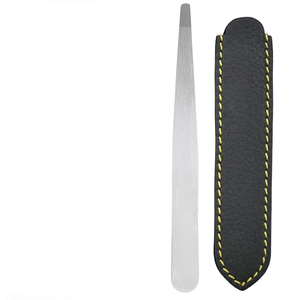 Pinzas de Cejas Reutilizables de Acero Inoxidable de Alta Calidad, Hechas a Mano, Acabado Mate en Todos los Colores, Punta Recta y Inclinada - Product Image 2