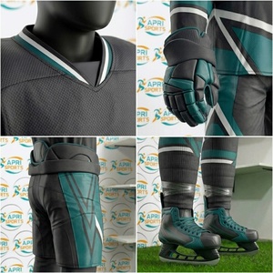 Uniformes de Hockey sobre Hielo Ecológicos de Primera Calidad, Impresos y Bordados, Tejido Transpirable que Absorbe la Humedad, Elástico en Cuatro Direcciones, Anti-UV - Product Image 4