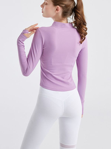 Women's Stretch Performance Gym <b>Jacket</b> Full Zip <b>Workout</b> Training Running Activewear Sports Clothing top gym fashion athletic - Product Image 6