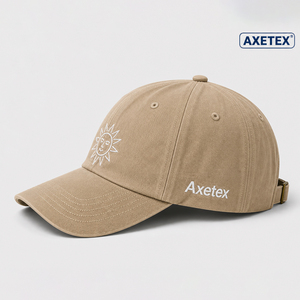 Sun Embroidered <b>Dad</b> <b>Hat</b> Trendy Sun Embroidered <b>Dad</b> <b>Hat</b> For Streetwear OEM ODM Manufacturing Custom Embroidery Pakistan Supplier - Product Image 2