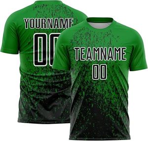 Maillot de football personnalisé à motif craquelé noir et jaune, manches courtes, respirant, coupe athlétique, uniforme d'équipe pour hommes - Product Image 5