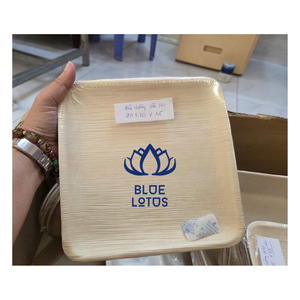 BEST SELLER Assiettes en feuilles de palmier durables |   Vaisselle jetable résistante à l'eau pour la nourriture vietnamienne authentique - Product Image 1