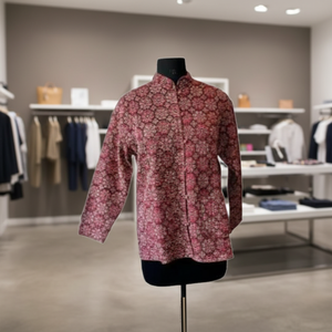 Veste ethnique matelassée imprimée à manches longues pour homme, en pur coton indien, réversible, imprimée à la main, style boutique - Product Image 2