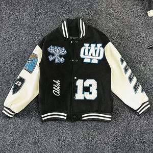 Veste de baseball d'hiver de style universitaire en laine 100% de haute qualité, sur mesure, avec lettrage graffiti, design personnalisé, broderie unisexe - Product Image 3
