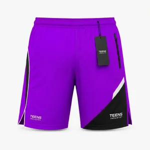Shorts de sport pour homme Performance, respirants, écologiques, couleur unie, avec tissu extensible confortable pour la course à pied, l'entraînement et la remise en forme - Product Image 2