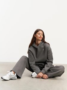 Women <b>Plus</b> <b>Size</b> Cotton Fleece Tracksuit Solid Color Pullover Sweatshirt <b>Trouser</b> Set Lightweight Casual Winter Wear 2026 - Product Image 4