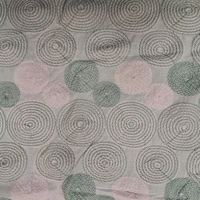 Offre Spéciale – Tissu Spirale Géométrique Élégant Sauge et Blanc – Broderie en Coton de Haute Qualité pour Tenues Ethniques et Projets de Couture Personnalisés