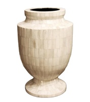 Vases à fleurs modernes écologiques en bois avec incrustations florales, pots décoratifs d'intérieur en métal de style arabe, meilleurs pots pour plantes vertes