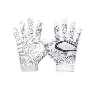 Gants de football américain avec sangle de poignet réglable, gants de préhension adhérents de qualité supérieure - Product Image 3
