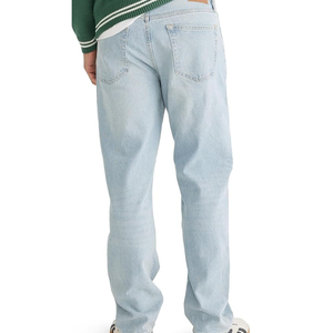 Jeans droits amples pour hommes – Pantalon en denim coupe décontractée pour un style décontracté, un look urbain et un confort au quotidien - Product Image 4