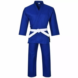 Uniforme de karaté bleu 100% coton pour adultes unisexe, respirant, durable, séchage rapide, service OEM, vêtements d'arts martiaux mixtes, coupe classique - Product Image 3