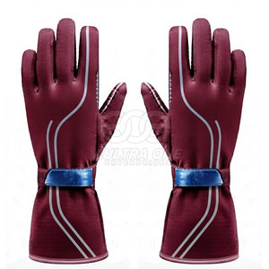 Gants de karting pour compétition hivernale, avec manchette longue, imperméables, en tissu extensible léger pour une meilleure adhérence et une maniabilité fluide - Product Image 4