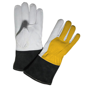 Guantes de Soldadura TIG de Seguridad Industrial, Cuero de Vaca de Grano Partido, Resistentes a la Abrasión, Resistentes al Calor, con Puño de Seguridad - Product Image 3