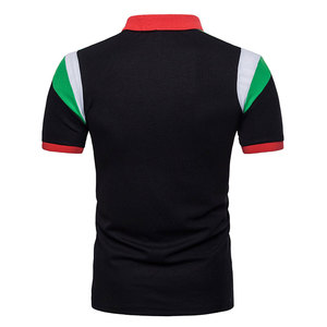 OEM Logo Men's Golf Shirts Plus Size 100% Cotton Short Sleeve Summer for Polo Shirts Solid <b>Colour</b> <b>Canvas</b> Fabric with Printed - Product Image 6