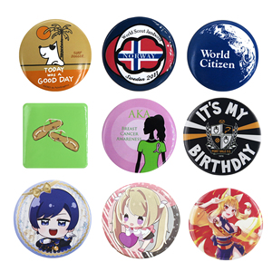 Round <strong>Button</strong> <strong>Badge</strong> Customization Factory Dia.25mm/30mm/50mm/100mm Existed Molds Tin <strong>Badge</strong> With Custom Printing Logo - Product Image 3