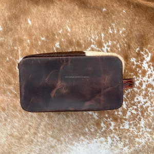 Nouveau sac cosmétique de voyage en cuir repoussé de cheveux en gros de haute qualité sac organisateur de maquillage en cuir véritable occidental pour femmes - Product Image 4