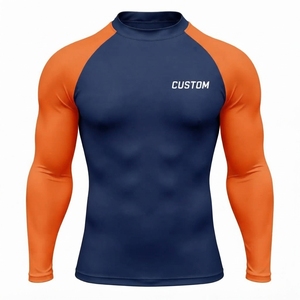 Rashguard en polyester respirant, imprimé par sublimation, haute qualité, design personnalisé, multicolores, vêtement de compression - Product Image 1