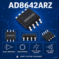Stock AD8642ARZ Amplificateur Opérationnel Double IC Rail-to-Rail Entrée JFET SOIC8 Composants Électroniques Marque Chinoise Fourniture BOM en Stock