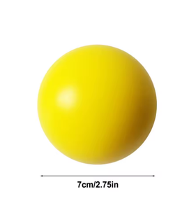 Ballon de médecine jaune en EPP 7 cm anti-éclatement pour l'exercice et le fitness - Product Image 5