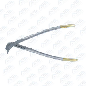 Pince orthodontique manuelle de précision en acier inoxydable de haute qualité pour l'extraction osseuse en chirurgie buccale et le retrait de couronnes dentaires - Product Image 2