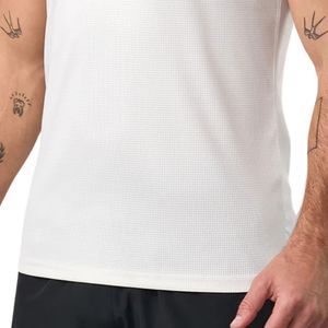 Mens White Sleeveless <b>Mesh</b> Gym Tank <b>Top</b> Athletic Workout Shirt Breathable Fitness Training Sportswear Apparel - Product Image 6