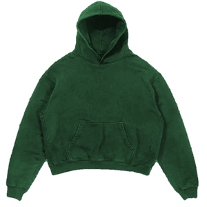 เสื้อฮู้ดดี้สีเทาแบบวอชสำหรับผู้ชาย พร้อมลายพิมพ์โทนสีอ่อนๆ สำหรับแบรนด์สตรีทแวร์อเมริกันอิสระ - Product Image 6