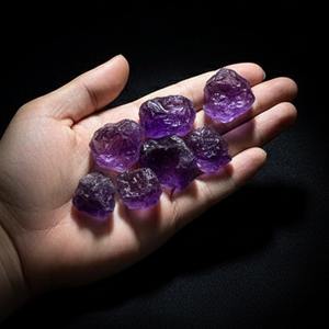 Piedras de Amatista Natural en Bruto Certificadas por Terceros, Cristales Curativos, Suministro al por Mayor, Tamaño Personalizado para Joyería - Product Image 2