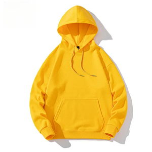 Wholesale 2025 New Arrival Hot Sale Unisex 330gsm 100% <b>Combed</b> Cotton Hoodies Winter and Autumn Pullover With Custom Logo Solid - Product Image 2