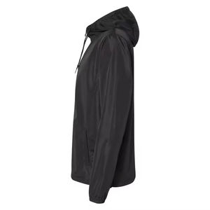 Custom Men's Winter <b>Hooded</b> Solid Outdoor Windbreaker Jacket Polyester Running <b>Raincoat</b> Zip up Lightweight Sports Jacket - Product Image 6