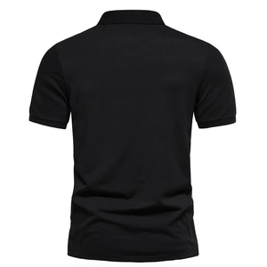 Polo unisexe personnalisé avec logo brodé, t-shirts en coton à manches courtes pour équipe, décontracté professionnel, en gros, grandes tailles, polos pour hommes - Product Image 2