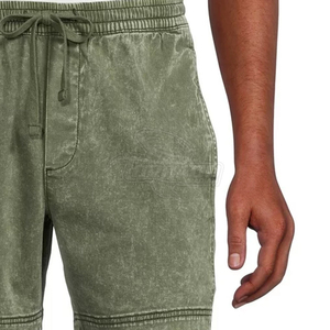 Chemise légère délavée à l'acide pour homme, taille élastique, style streetwear, avec taille et design personnalisés, prix abordable, OEM - Product Image 5