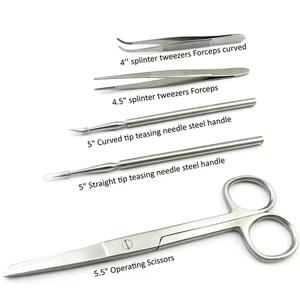 Kit de suture médicale, kit d'entraînement à la suture, instruments chirurgicaux en acier inoxydable pour étudiants, certifié CCC par Grip Surgical - Product Image 6
