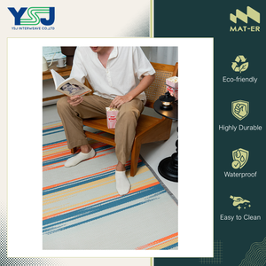 Eye Catching Design Best Quality Waterproof and Wrinkle-Resistant Foldable Carpets 100% <b>Polypropylene</b> Plastic Mat / Rugs - Product Image 2