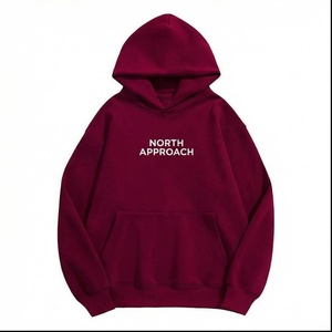 Sweat à capuche oversize North Approach pour homme, décontracté, en coton, avec poche avant et imprimé lettres, style automne - Product Image 1