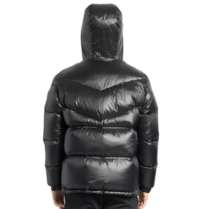 Veste matelassée OEM en gros, manteau à capuche de créateur avec logo OEM, coupe-vent respirant en polyester/coton, hiver unisexe pour hommes et femmes - Product Image 2